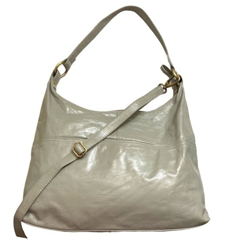 Latico gray leather two way shoulder messenger bag new without tags